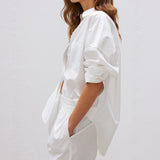 LMND Chiara Long Sleeve Shirt Classic in White