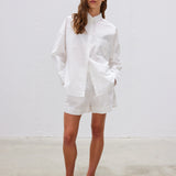LMND Chiara Long Sleeve Shirt Classic in White