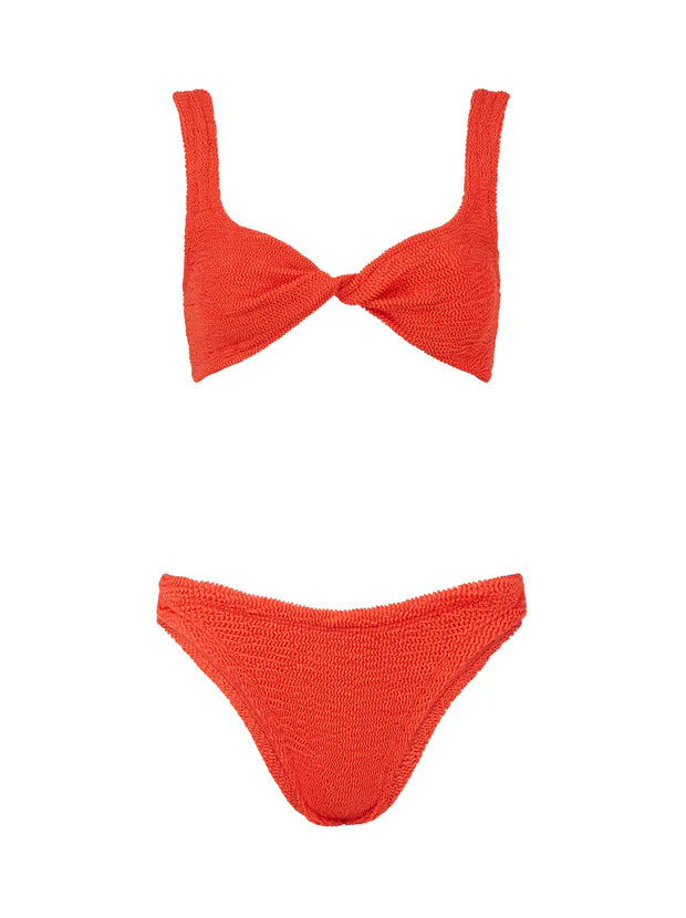 Hunza G Juno Bikini in Metallic Tangerine