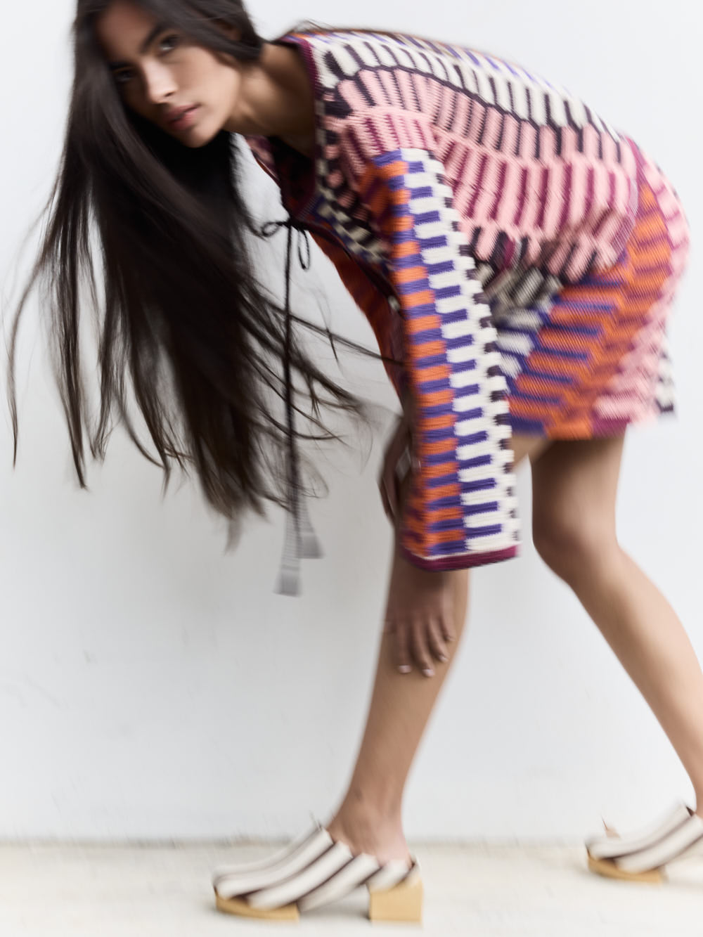 Ilio Nema Carthage Cardigan in Multi Crochet - detail view