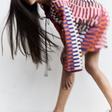 Ilio Nema Carthage Cardigan in Multi Crochet - detail view