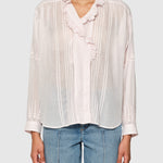 Isabel Marant Leota Top in Light Pink - side view
