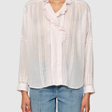 Isabel Marant Leota Top in Light Pink - side view