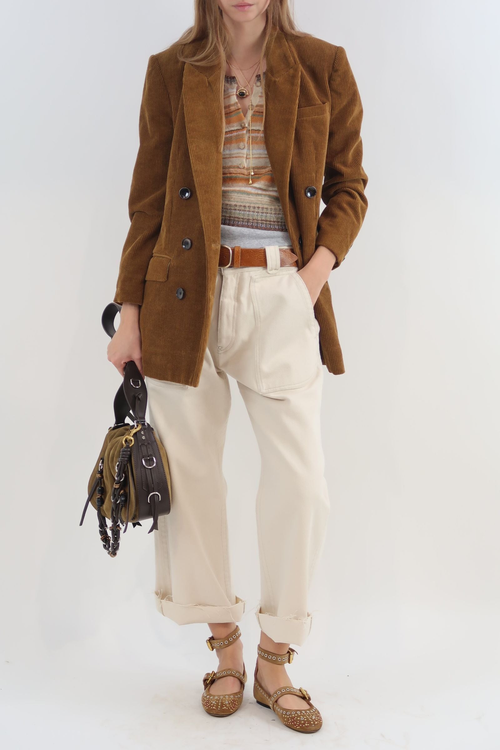 Isabel Marant Rasma Jacket in Caramel - side view