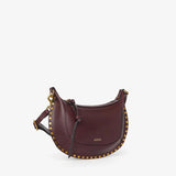 Isabel Marant Oskan Moon Shoulder Bag in  Burgundy