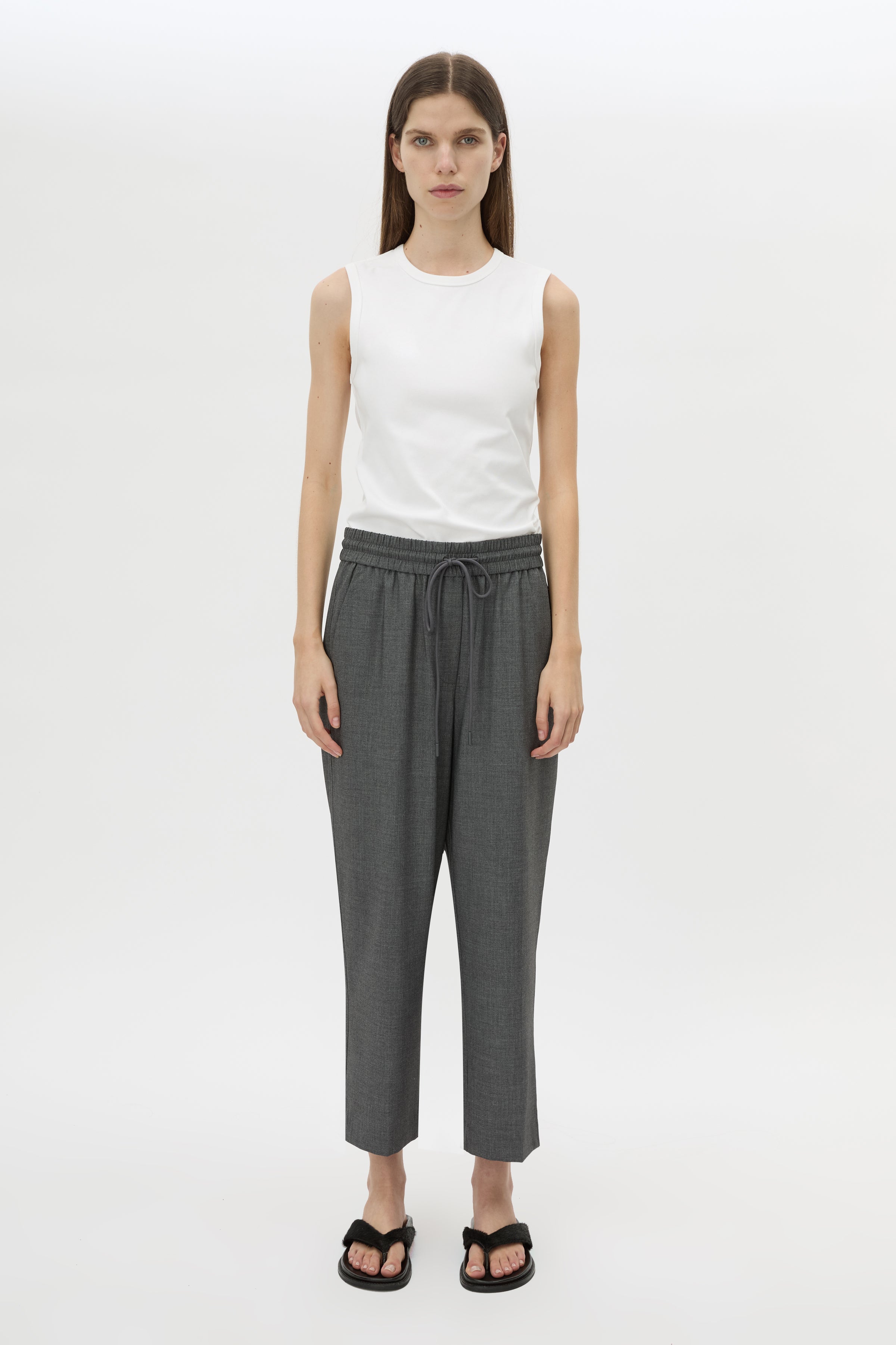 Camilla and Marc Vector Crop Pant 2.0 in Charcoal - side view
