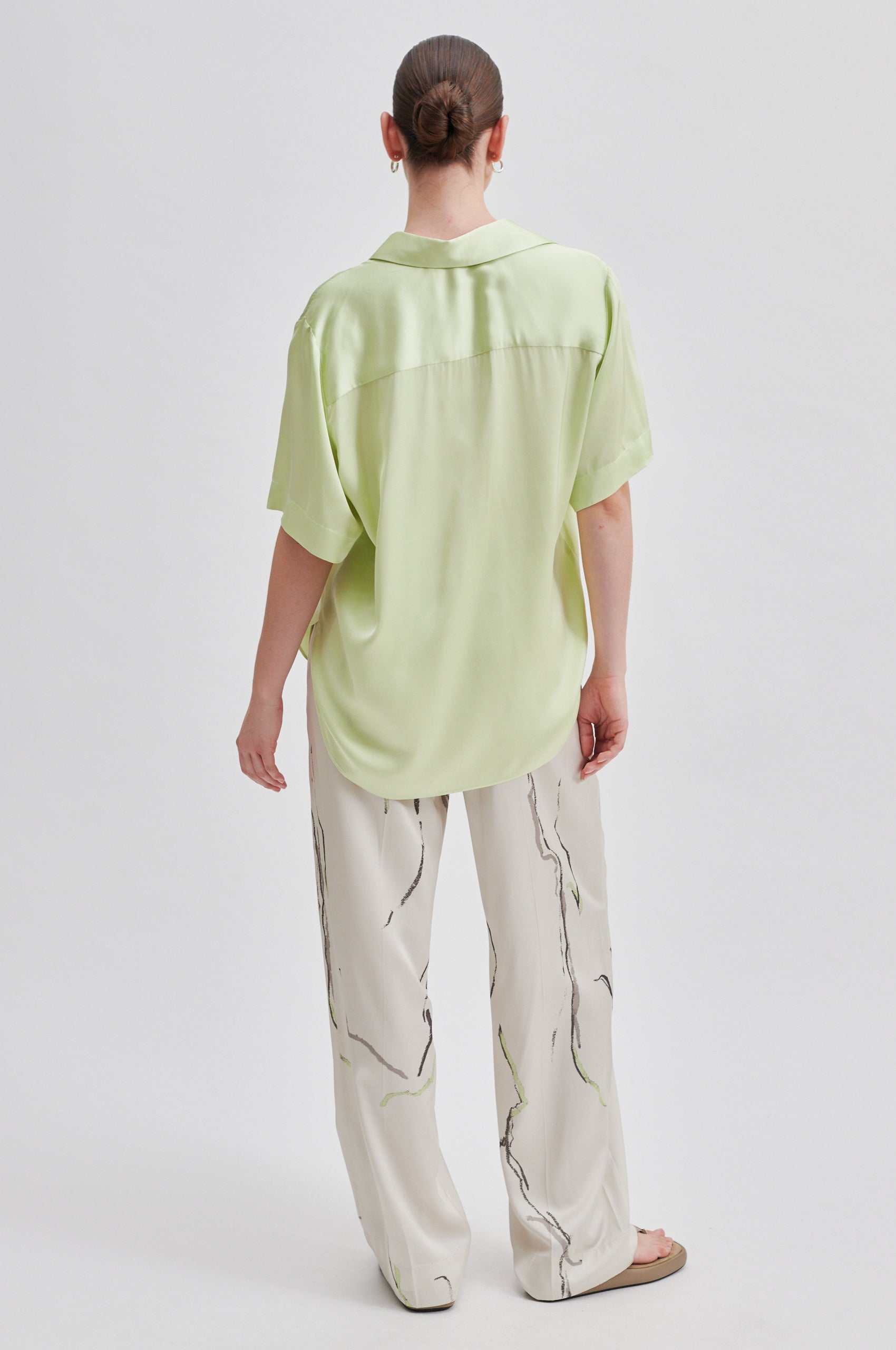 Second Female Bardi Blouse in Shadow Lime