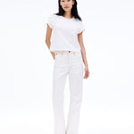 tSlvrlake Easy Tee in Natural White - side view