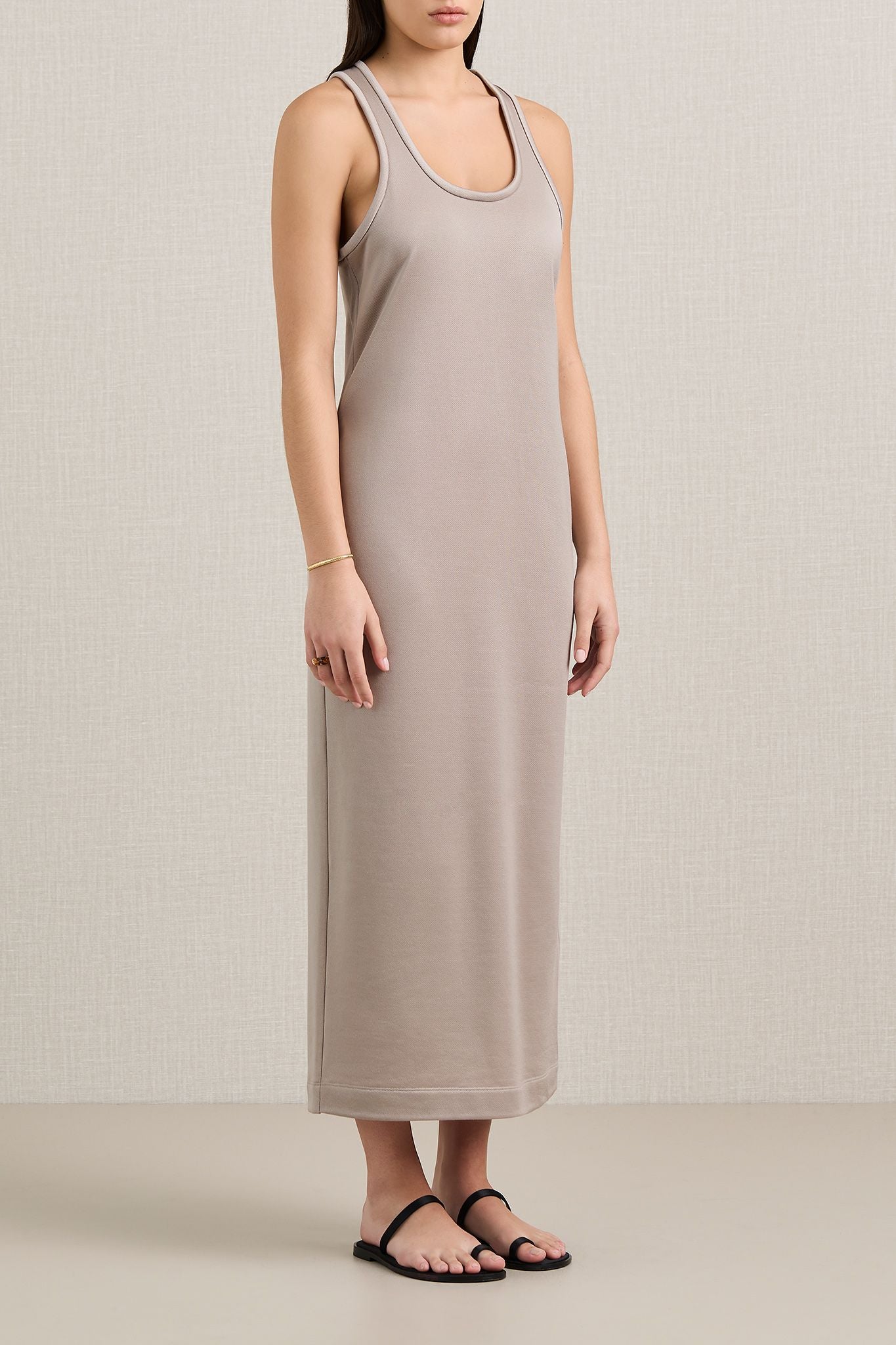 Ilka Knit Dress in Almond