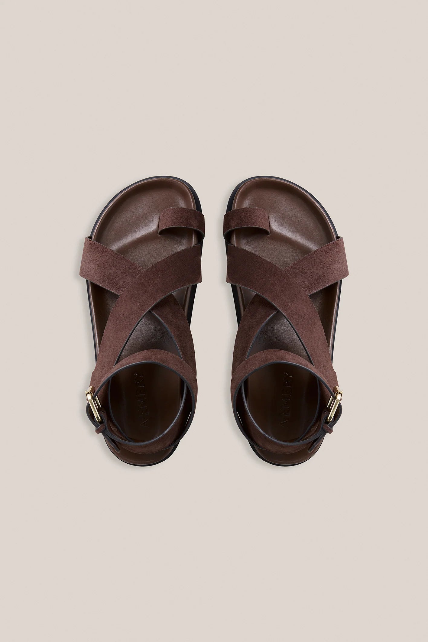 Jalen Sandal in Walnut Suede