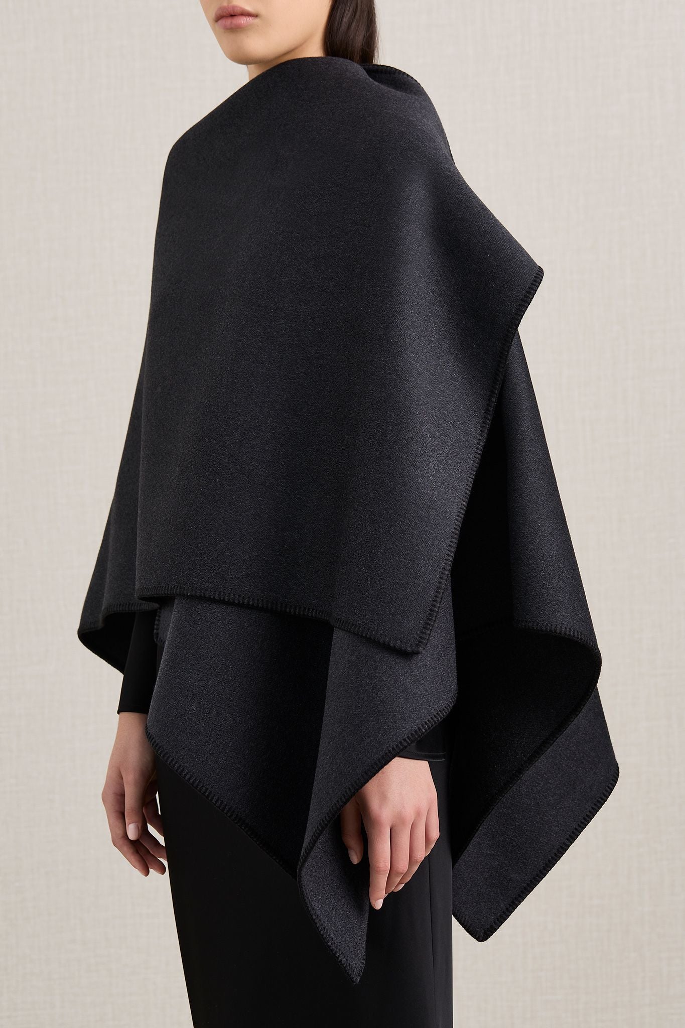 Lena Wrap in Charcoal Melange