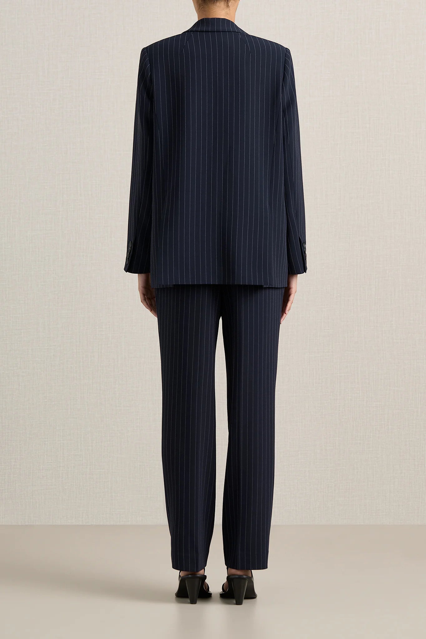 Belen Pinstripe Blazer | Midnight Stripe