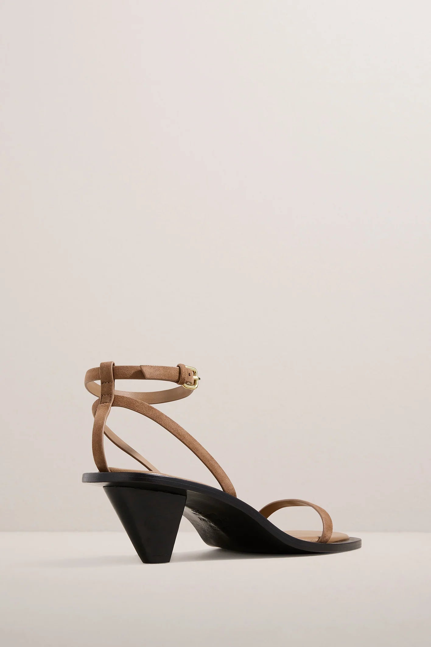 Irving Heeled Sandal | Nutmeg Suede