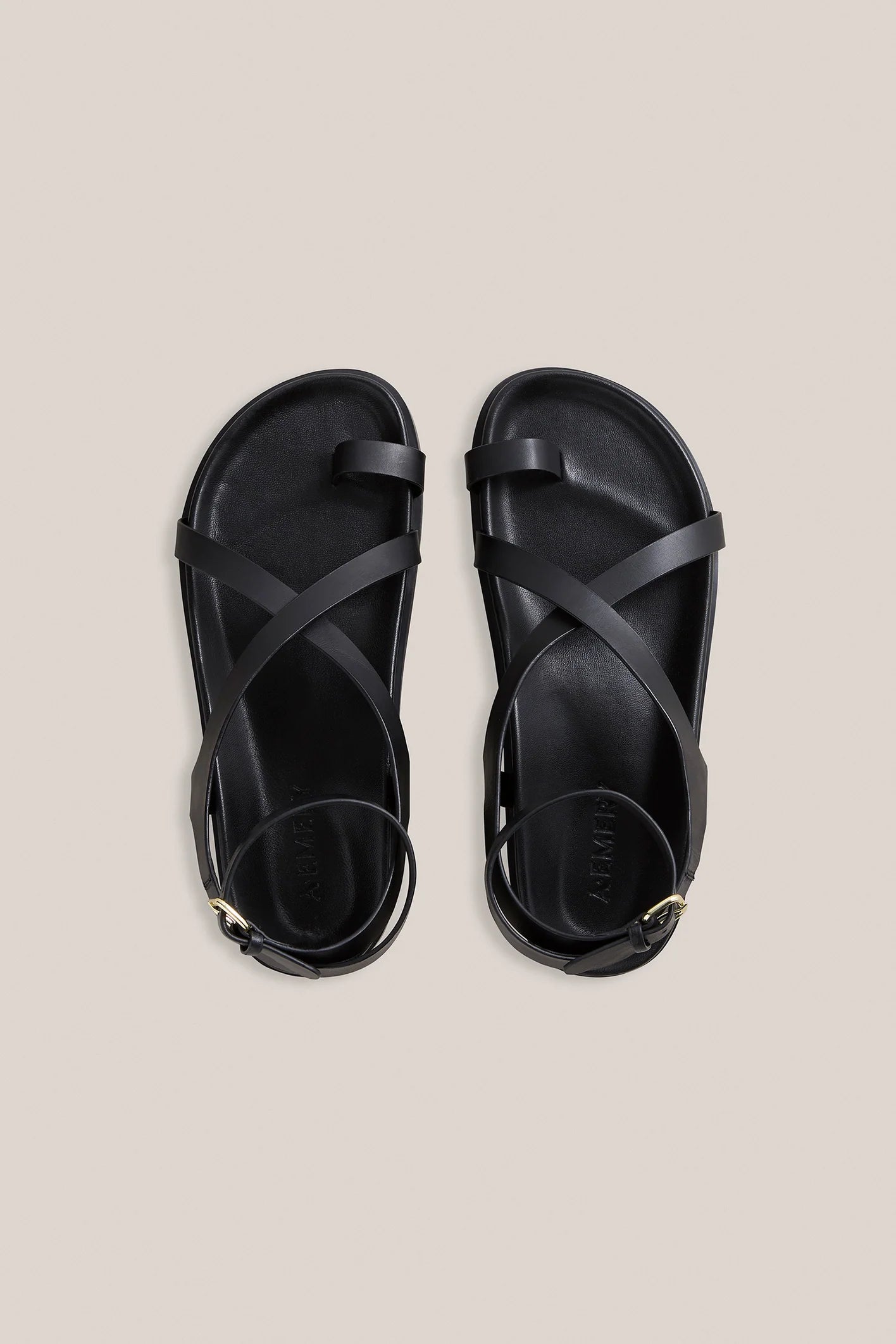 Jalen Slim Sandal in Black