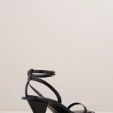 A Emery Irving Heeled Sandal in Black