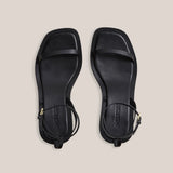 A Emery Irving Heeled Sandal in Black