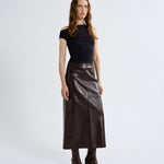 Agolde Hikson Skirt in Madera - detail view