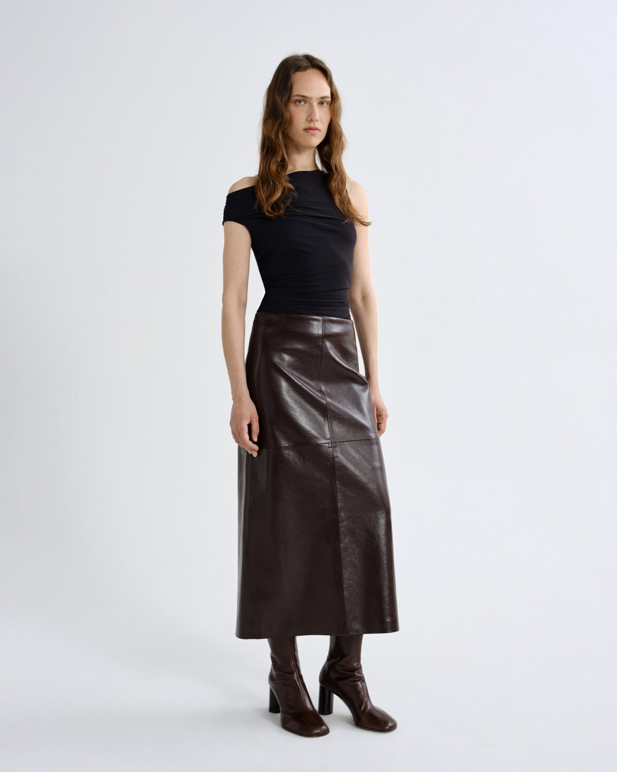 Agolde Hikson Skirt in Madera - detail view