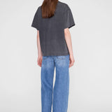 Anine Bing Cade Tee Tiger Bing in Washed Black
