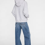 Anine Bing Harvey Sweatshirt Paris Stencil in Heather Grey - styled look
