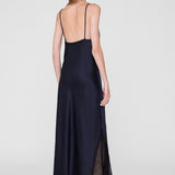 Anine Bing Judy Dress in Navy And Black Lace