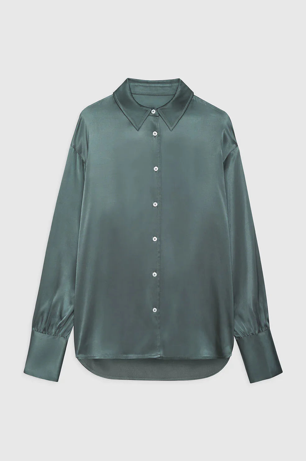 Anine Bing Monica Shirt in Dark Sage