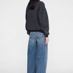 Anine Bing Spencer Sweatshirt Leopard - detail view