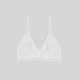 Anine Bing Lace Bra with Trim in Ivory