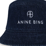 Anine Bing Nicks Bucket Hat in Ink Blue