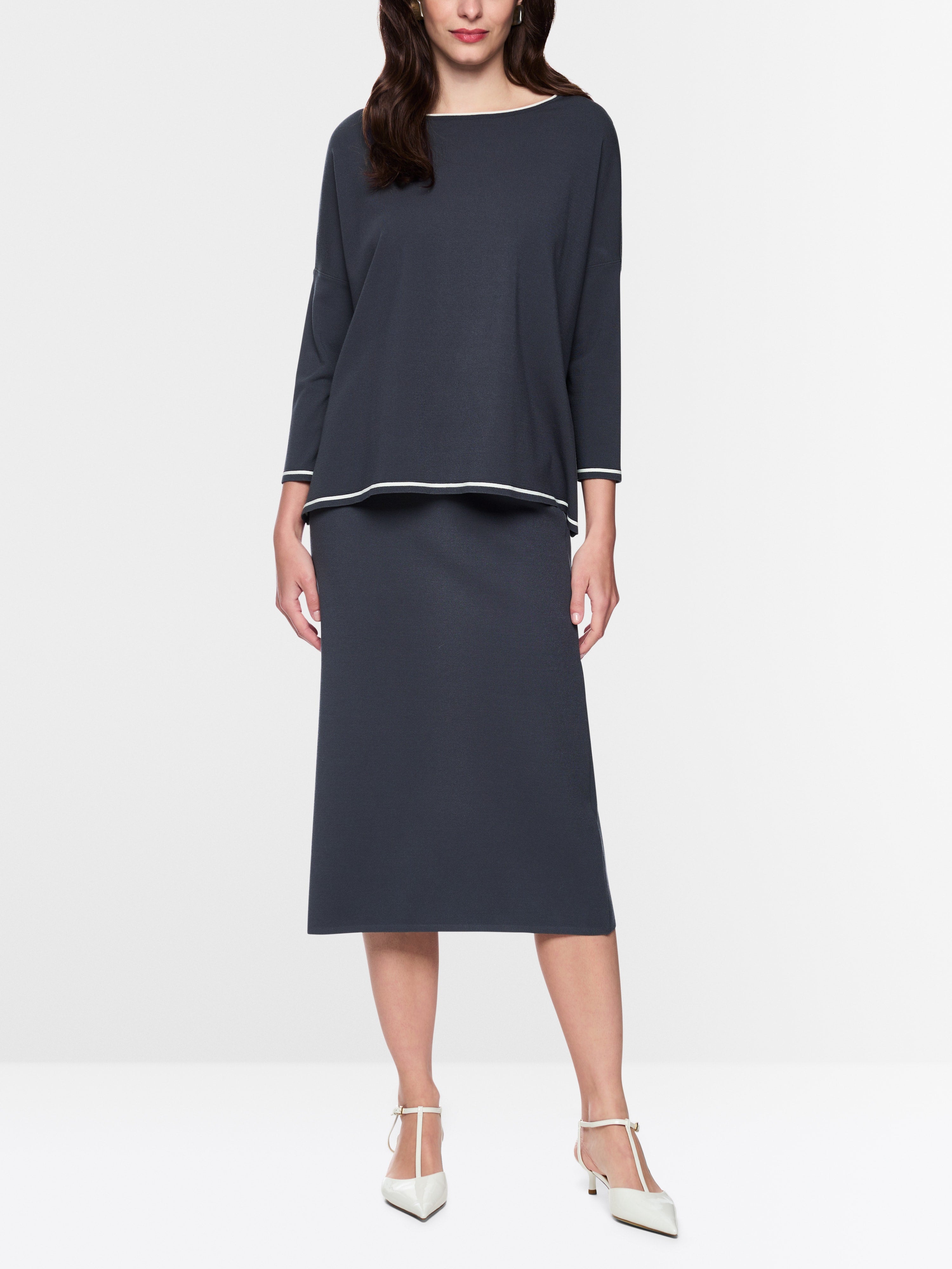 Marc Cain 4116 Sweater in Periscope - side view