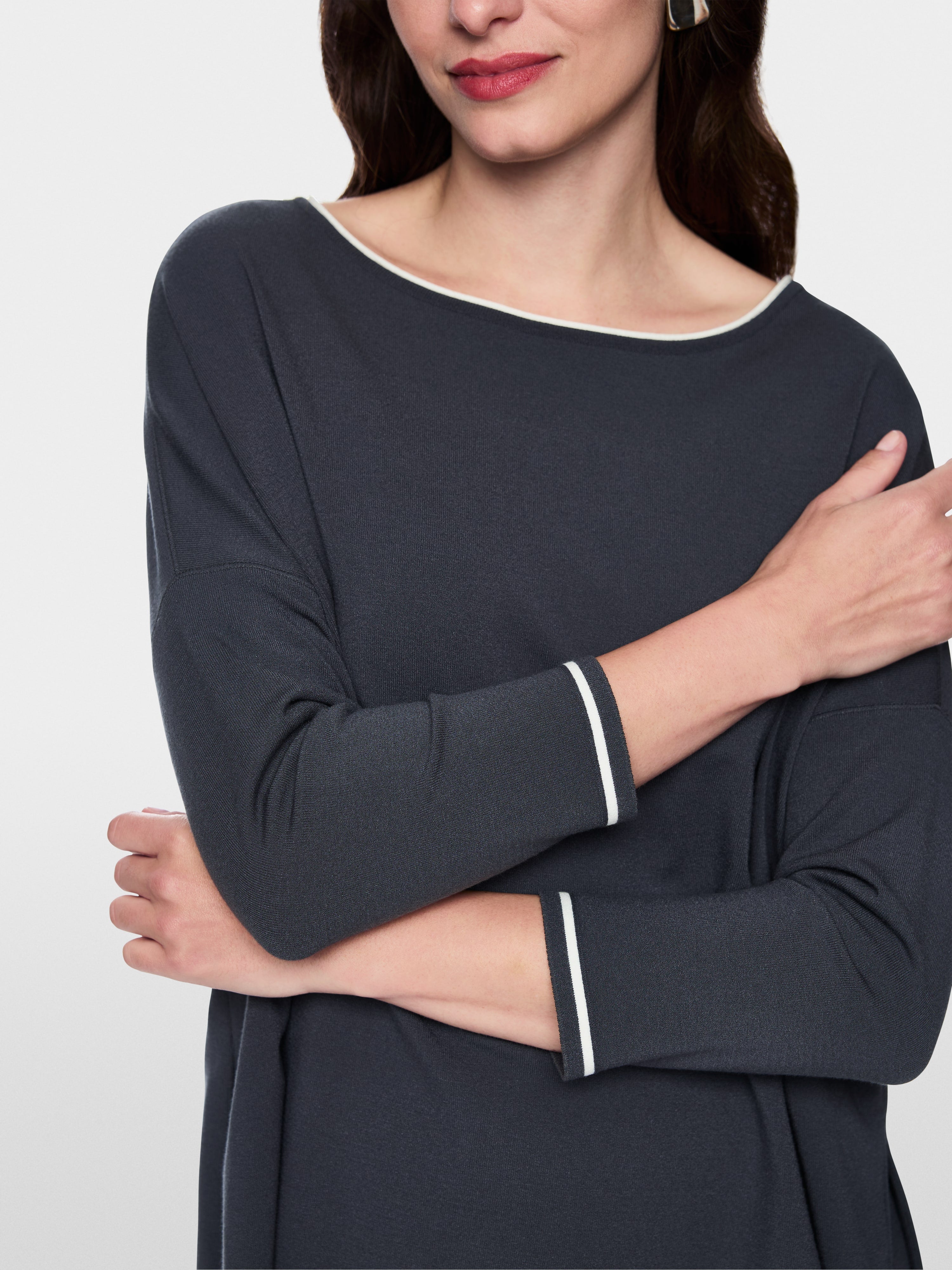 Marc Cain 4116 Sweater in Periscope - styled look