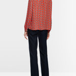 Marc Cain 5102 Blouse in Aurora Red - styled look
