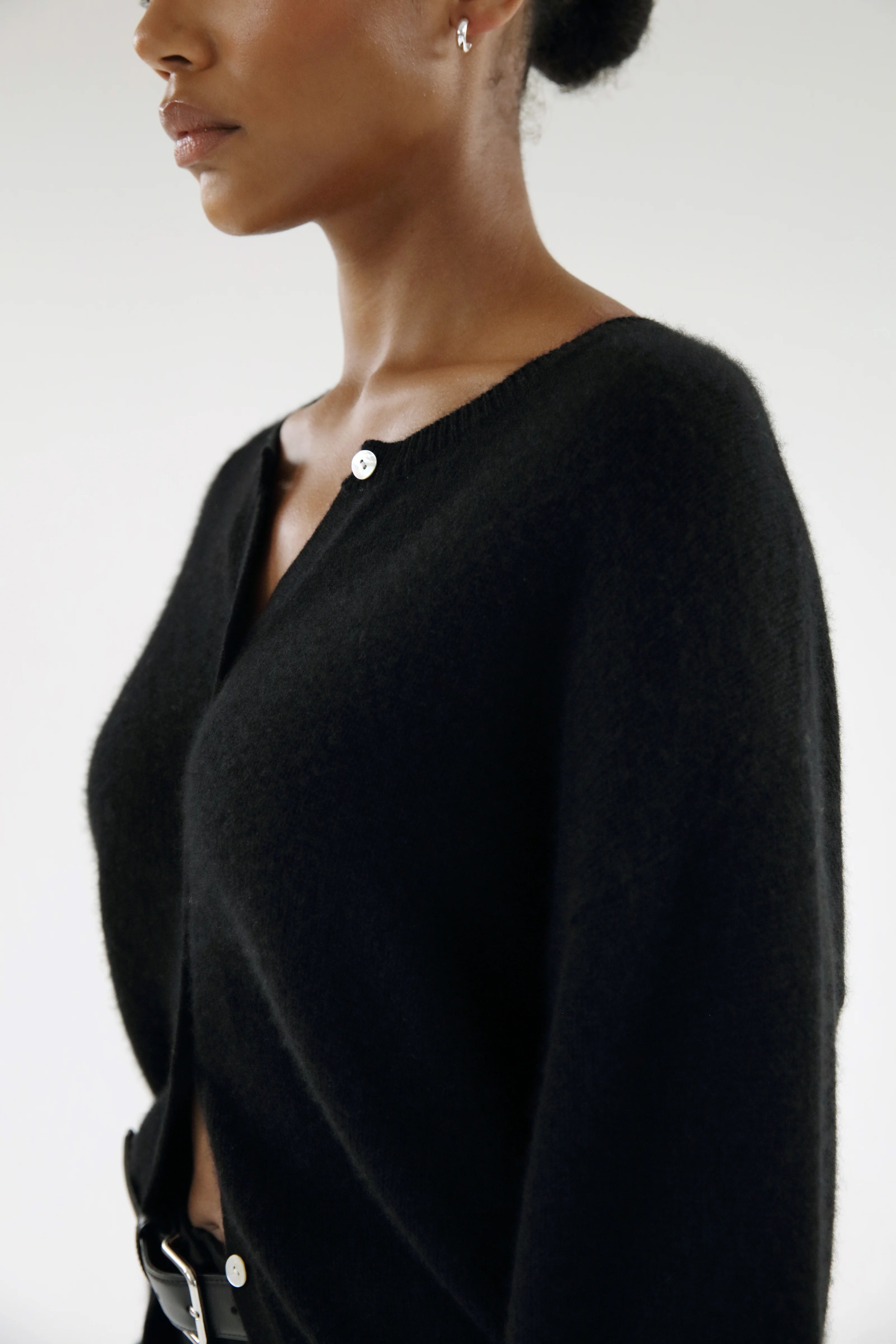 Label Coco Cardigan in Black