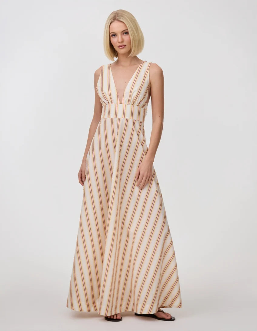 Aston Studio Betty Dress in Jaipur Harvest Stripe