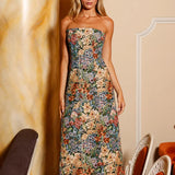 Aston Studio Harper Dress in Jacquard Floral