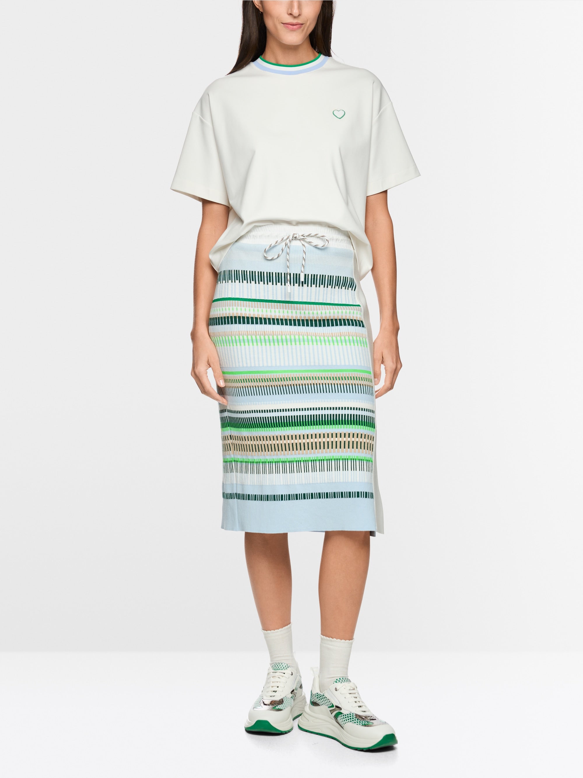 Marc Cain 7107 Skirt in Skyway New - side view