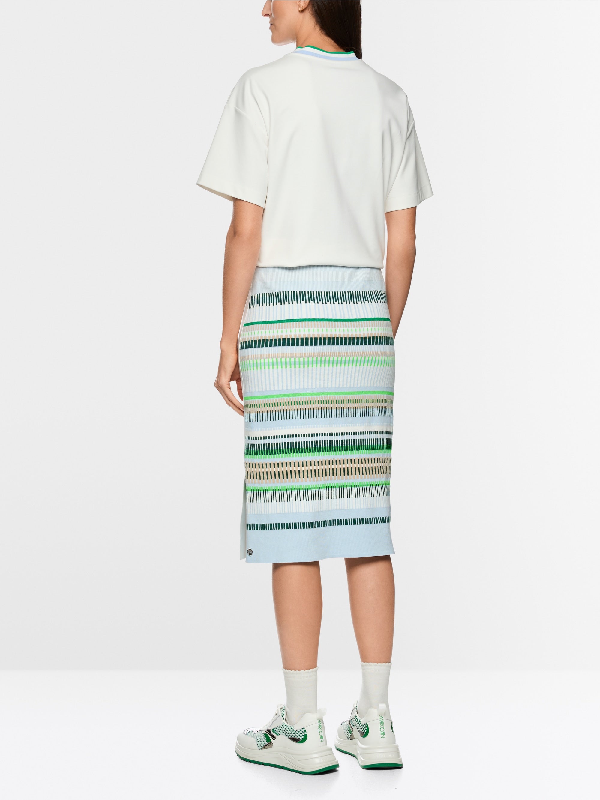 Marc Cain 7107 Skirt in Skyway New - outfit inspiration