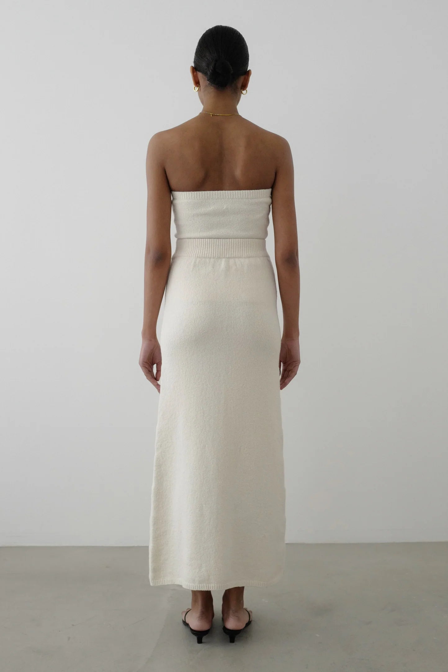 Almada Label Umi Maxi Skirt in Shell | Denim Iniquity