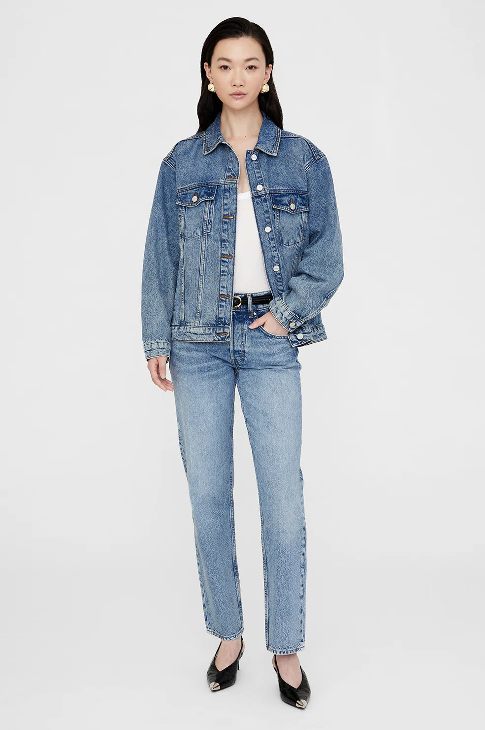 AB Rory Jacket - Vintage Indigo - side view