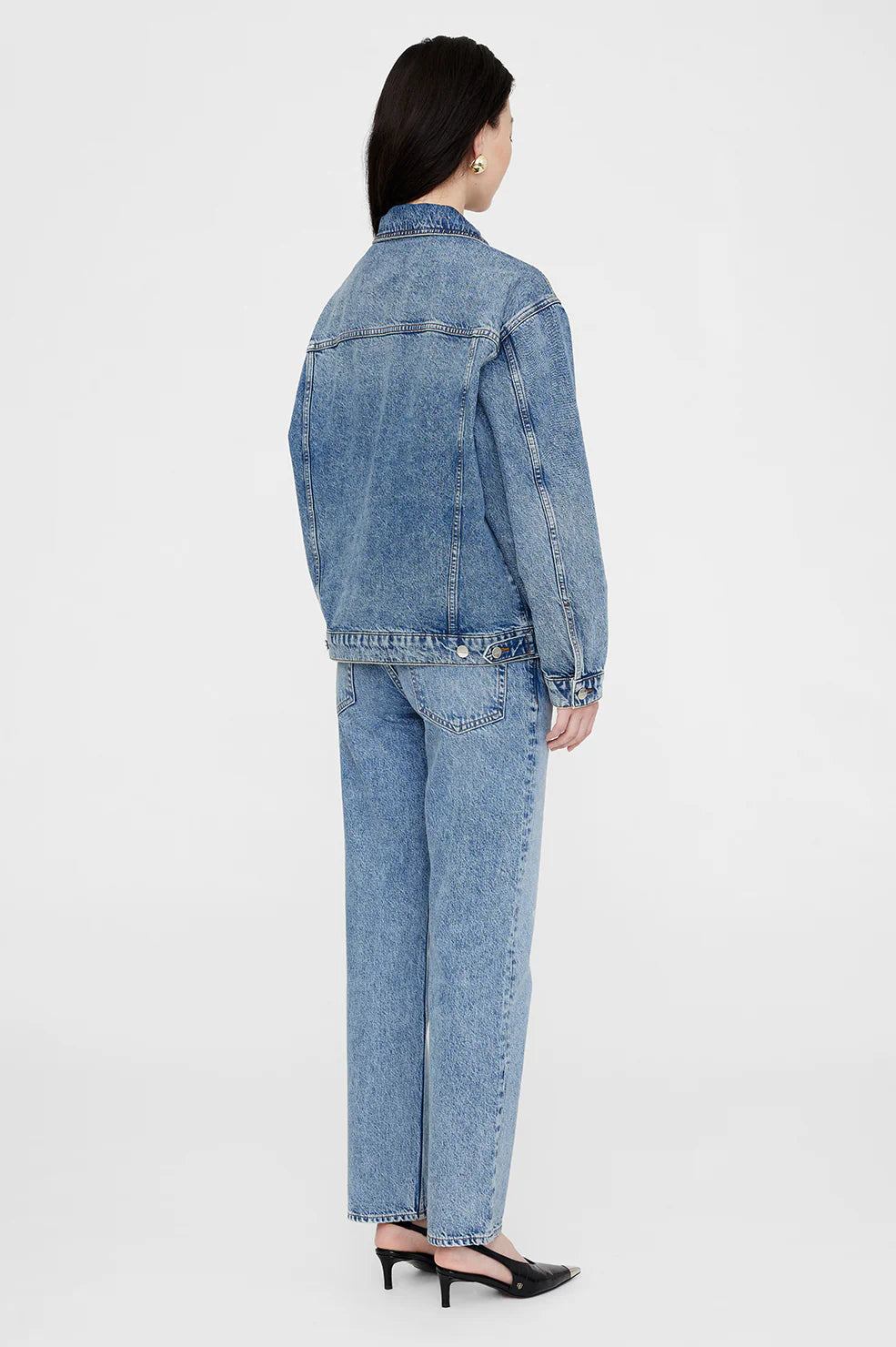 AB Rory Jacket - Vintage Indigo - detail view