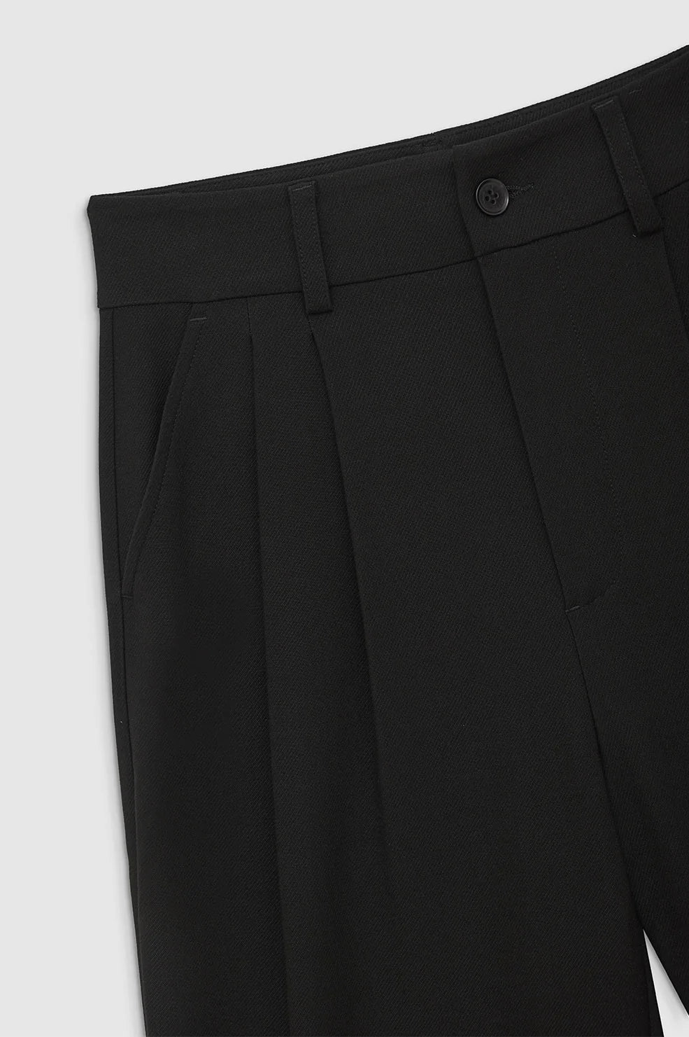 Anine Bing Carrie Pant - Black Twill