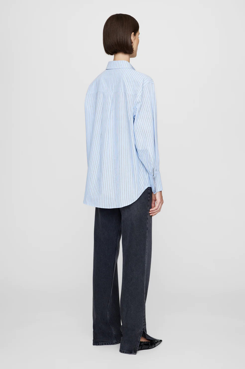 Anine Bing Catherine Shirt - Blue And White Stripe