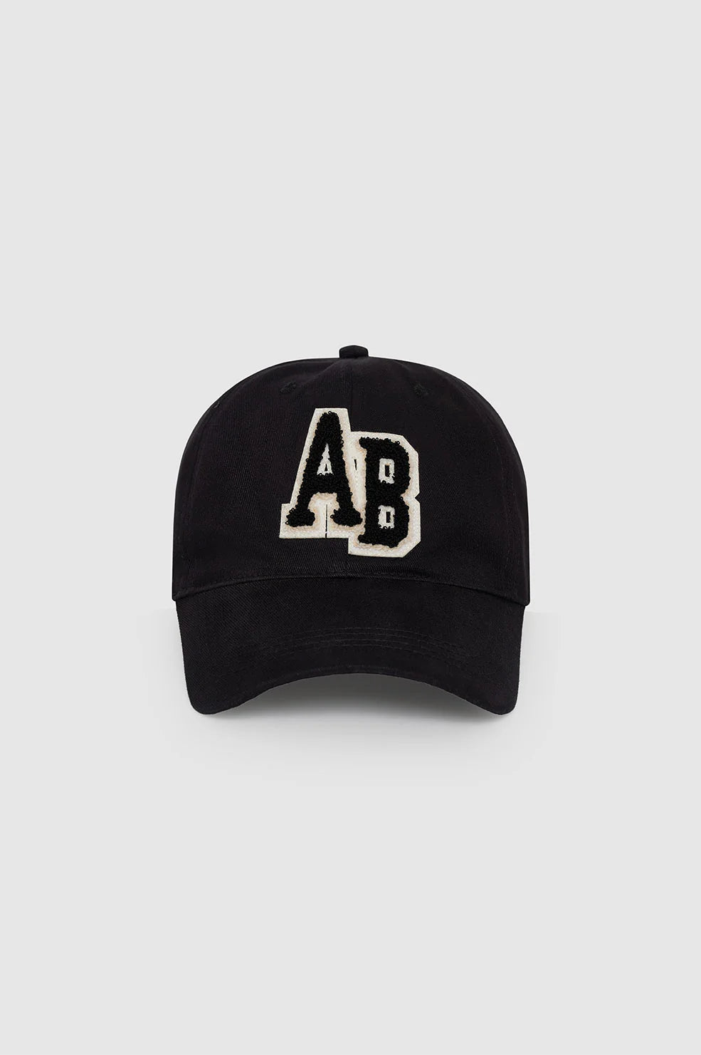 Anine Bing Jeremy Baseball Cap Letterman in Black