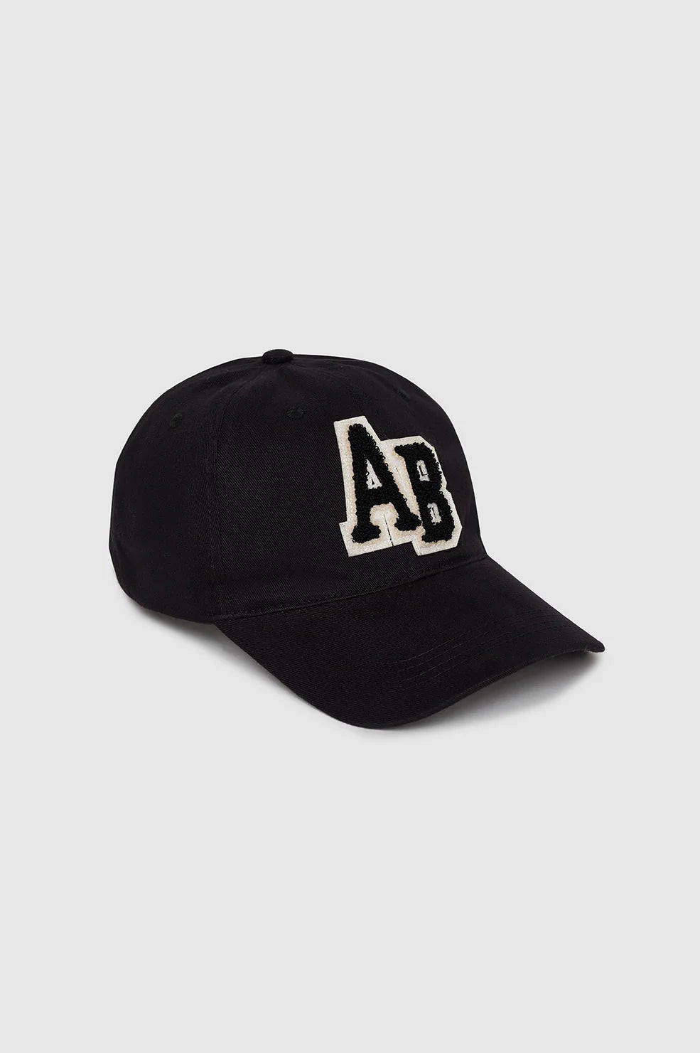 Anine Bing Jeremy Baseball Cap Letterman in Black