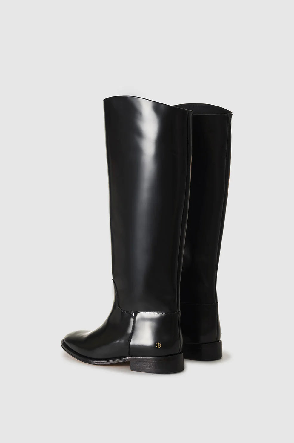 High top shine boots