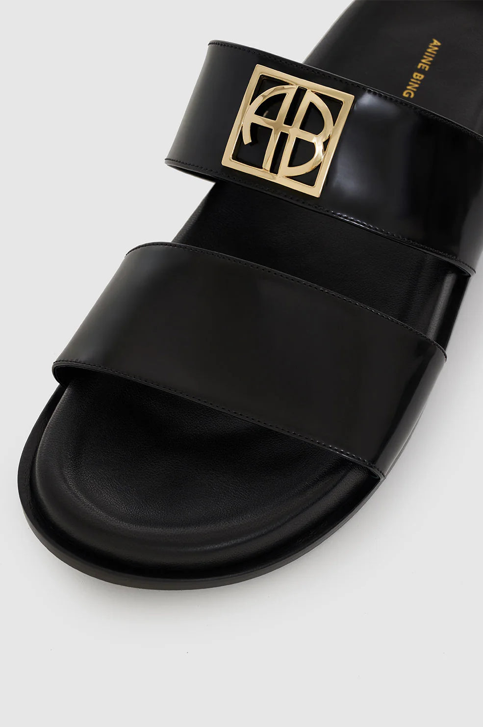 Parker Slides Monogram in High Shine Black