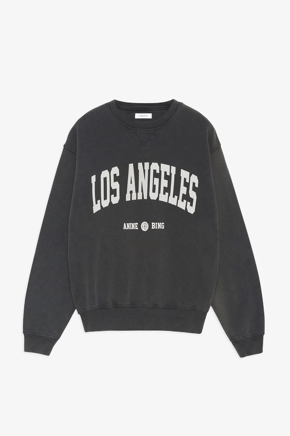 Anine Bing Ramona Sweatshirt Los Angeles - Washed Black