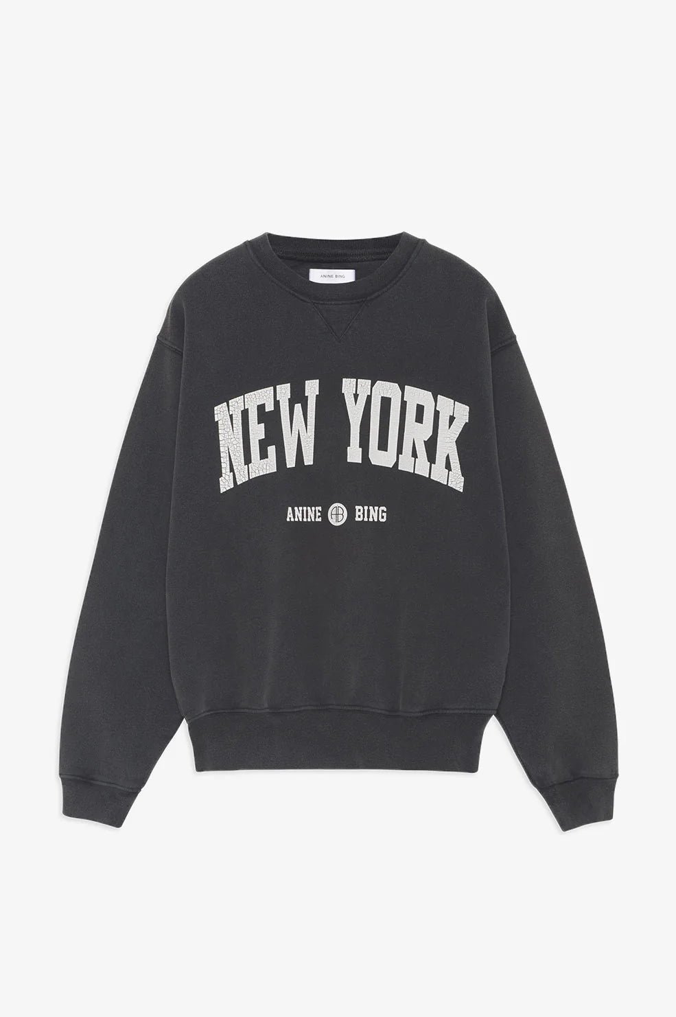 Anine Bing Ramona Sweatshirt University New York - Washed Black