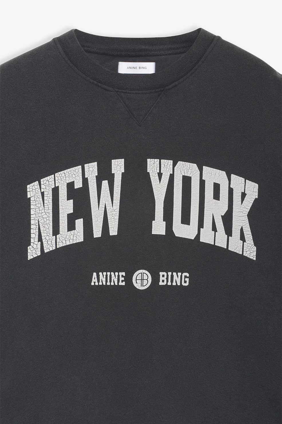 Anine Bing Ramona Sweatshirt University New York - Washed Black
