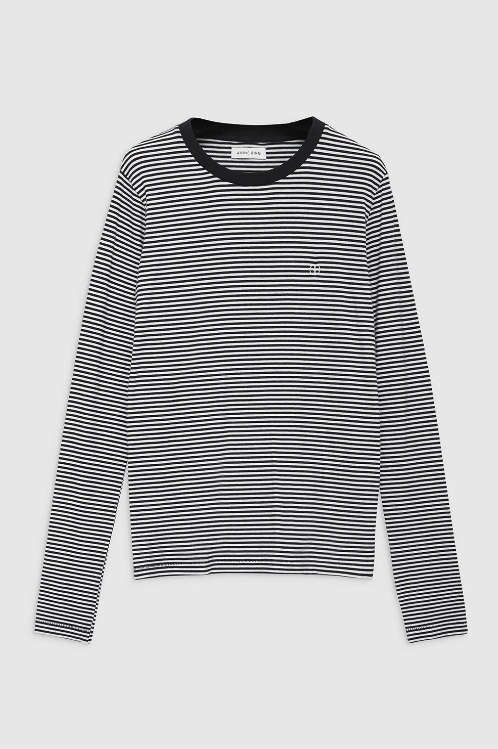 Rylan Tee - Black And White Stripe